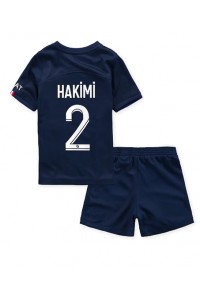 Paris Saint-Germain Achraf Hakimi #2 Babyklær Hjemme Fotballdrakt til barn 2022-23 Korte ermer (+ Korte bukser)